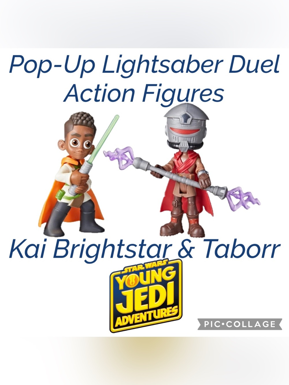 Disney Star Wars Young Jedi Adventures Pop-Up Lightsaber Duel Action Figures NEW